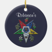 Orde van de oostelijke ster keramisch ornament (Achterkant)