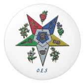 Orde van de oostelijke ster keramische knop (Voorkant)