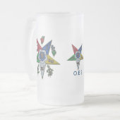 Orde van de oostelijke ster matglas bierpul (Voorkant links)