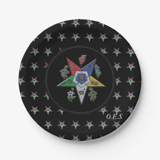 Orde van de oostelijke ster papieren bordje (Voorkant)