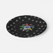 Orde van de oostelijke ster papieren bordje (Gekanteld)