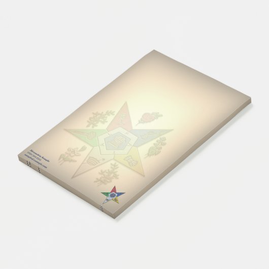 Orde van de oostelijke ster post-it® notes (Schuin)