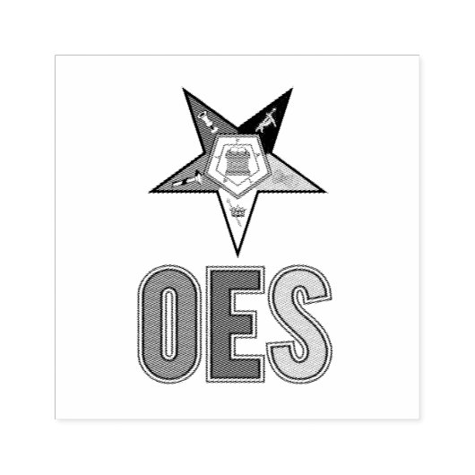 Orde van de oostelijke ster rubberstempel (Afrduk)