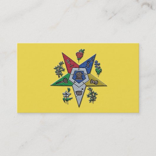 Orde van de oostelijke ster visitekaartje (Voorkant)