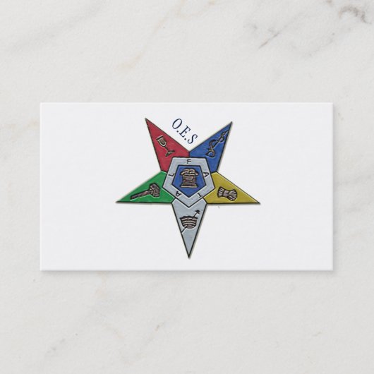 Orde van de oostelijke ster visitekaartje (Voorkant)