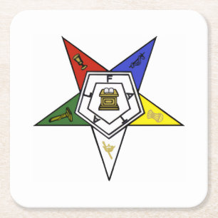 Orde van de Oosterse Ster embleem Kartonnen Onderzetters