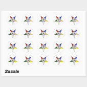 Orde van de Oosterse Ster embleem Ronde Sticker (Vel)