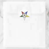 Orde van de Oosterse Ster embleem Ronde Sticker (Tas)