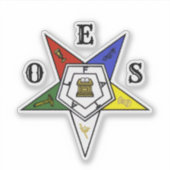 Orde van de Oosterse Ster embleem van de Orde Sticker (Voorkant)