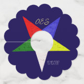 Orde van de Oosterse Ster (Wavy) Wijnglaslabel (Voorkant)