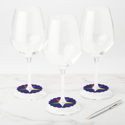 Orde van de Oosterse Ster (Wavy) Wijnglaslabel (Set)