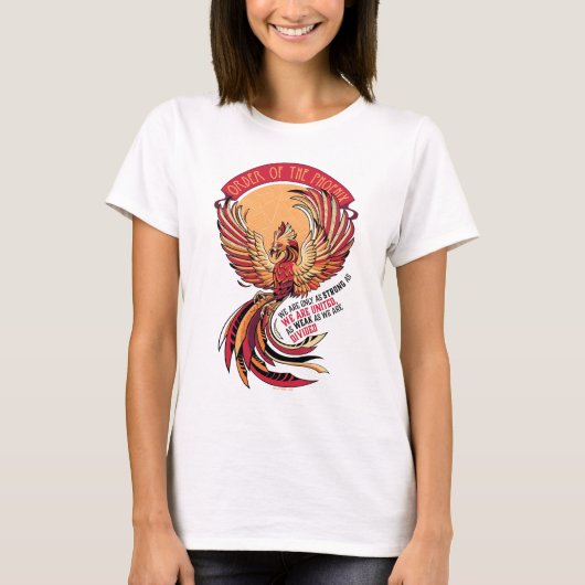Orde van de Phoenix Gearceerd Embleem T-shirt (Voorkant)
