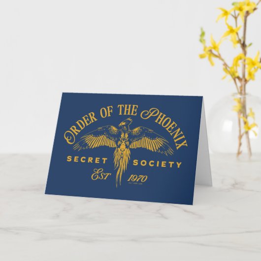 ORDE VAN DE PHOENIX Secret Society Graphic Kaart (Gele Bloem)