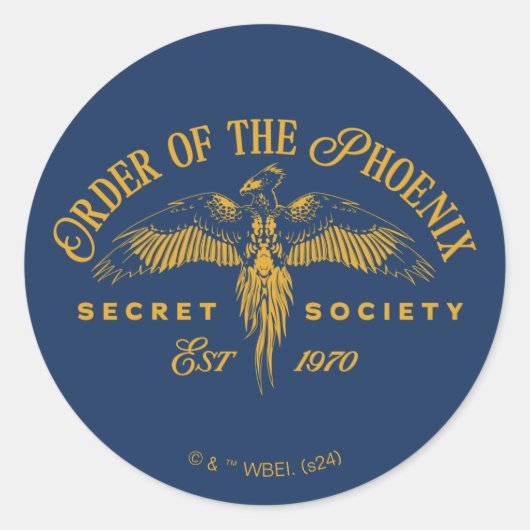 ORDE VAN DE PHOENIX Secret Society Graphic Ronde Sticker (Voorkant)