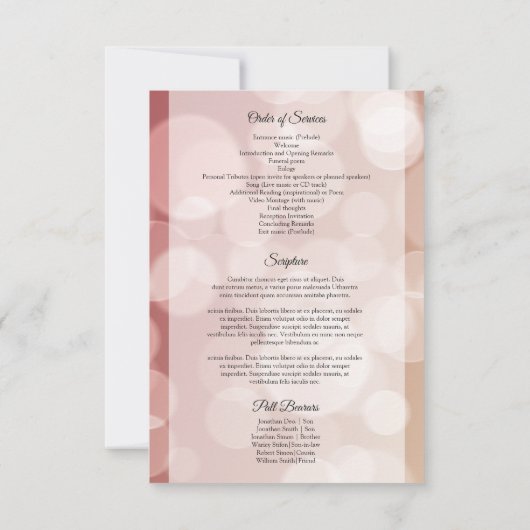 Orde van de Sjabloon van het Programma van de Begr (Achterkant)