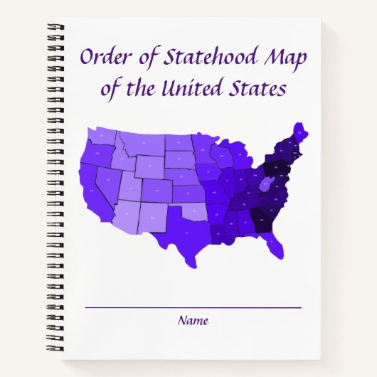 Orde van de Staat Kaart van de notitieboeken van d (Voorkant)