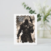 Orde van de Tempeliers MOTTO Vintage Feestdagenkaart (Staand voorkant)