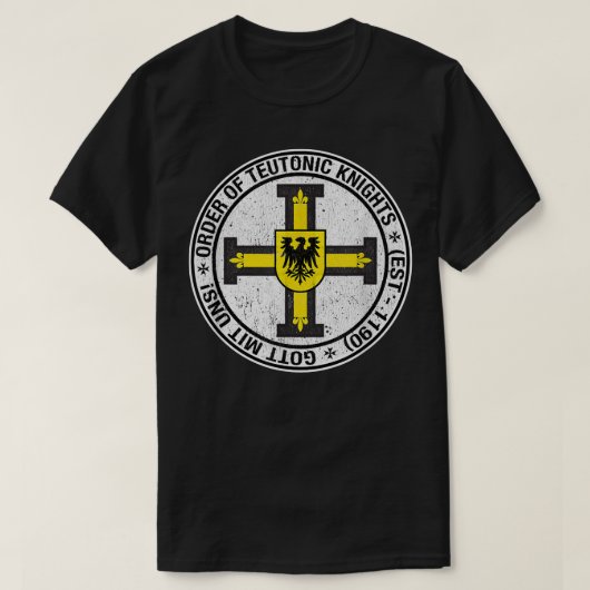 Orde van de Teutonic Coat of Arms T-shirt (Design voorkant)