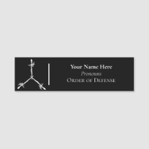 Orde van Defense Name Tag