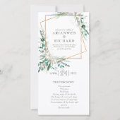 Orde van dienst, programma, geometrische #2 (Voorkant)