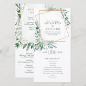 Orde van dienst, programma, geometrische #2 (Voorkant / Achterkant)