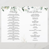 Orde van dienst rouwfotoalbum (Achterkant)