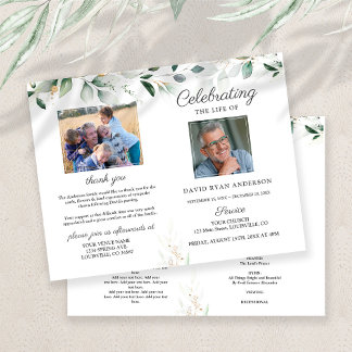 Orde van dienst rouwfotoalbum