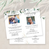 Orde van dienst rouwfotoalbum