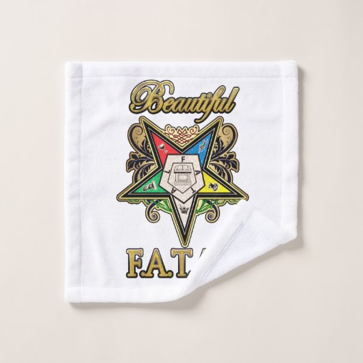 Orde van Eastern Star Bad Handdoek (Wasdoekje)