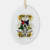 Orde van Eastern Star Keramisch Ornament (Rechts)
