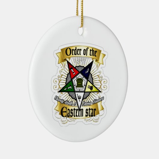 Orde van Eastern Star Keramisch Ornament (Rechts)