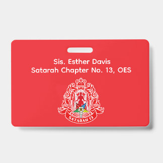 Orde van Eastern Star (OES) naam badge