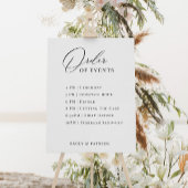 Orde van evenementen Wedding Planning Elegant Mode Poster