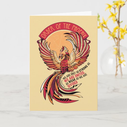 Orde van het Crosshatched Embleem van Phoenix Kaart (Gele Bloem)