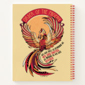 Orde van het Crosshatched Embleem van Phoenix Notitieboek (Achterkant)