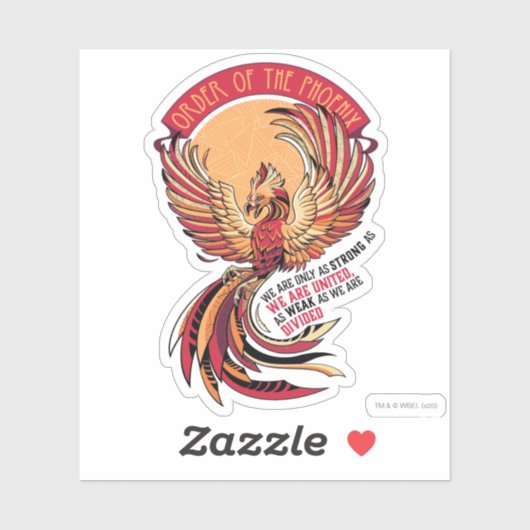 Orde van het Crosshatched Embleem van Phoenix Sticker (Vel)