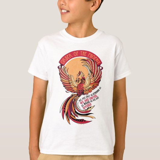 Orde van het Crosshatched Embleem van Phoenix T-shirt (Voorkant)