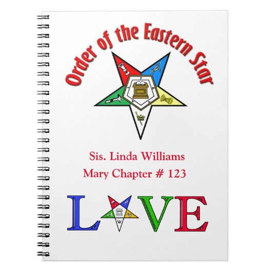 Orde van het oostelijke Notitieboek van Star Spira (Voorkant)