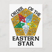Orde van het oostelijke Ster Celtic Knot-ontwerp Briefkaart (Voorkant)