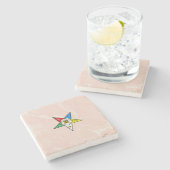 Orde van het Oosterse Roze Steen Onderzetter (Zijkant)