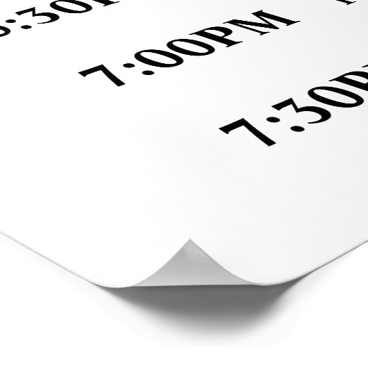 Orde van het Poster van het Programma van de Dag v (Hoek)