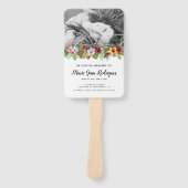 Orde van het Programma van de Funeral van de Foto  Handwaaier (Voorkant)