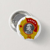 Orde van Lenin Ronde Button 3,2 Cm (Voorkant /achterkant)