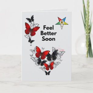 Orde van Oosterse Ster Get Well Kaart voor OES