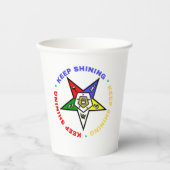 Orde van Oosterse Ster Papieren Bekers (Voorkant)