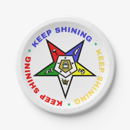 Orde van Oosterse Sterren Papieren Borden Papieren Bordje (Voorkant)