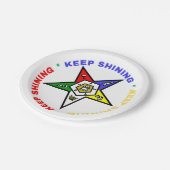 Orde van Oosterse Sterren Papieren Borden Papieren Bordje (Gekanteld)