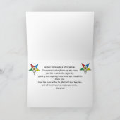 Orde van Oosterse Sterrenverjaardag Kaart voor OES (Binnen)