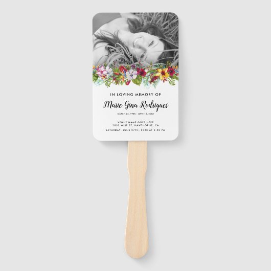 Orde van Service Strand Foto Begrafenisprogramma H Handwaaier (Voorkant)