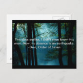 Orde van Zeven citaat, briefkaart (Voorkant / Achterkant)